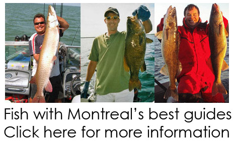 Freshwater sport fishing in Montreal, Quebec and Ontario.